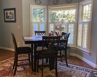 Pub style dining table & chairs