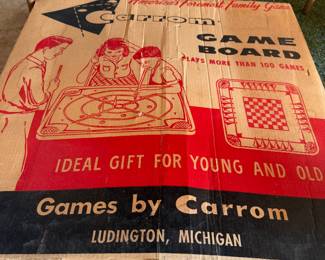 Vintage Carrom Board w/Legs
