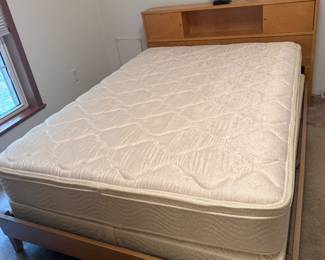 MCM Blonde Headboard, Footboard
