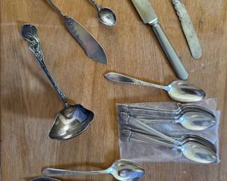 Silver Plate Flatware pieces