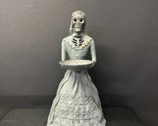 27 Tall la Catrina Metal Statue