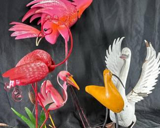 Metal Outdoor Yard Birds