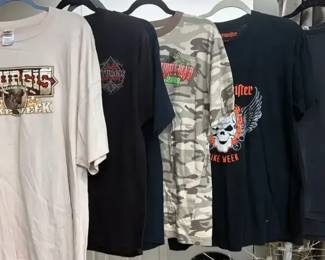 Vintage Bike Week Tee Shirts Sturgis, Daytona, More