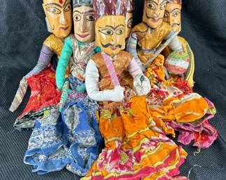 Hand Crafted Kathputli Puppets from Rajasthan India
