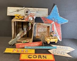 Americana Folk Art Lot