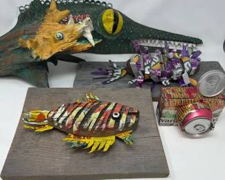 C B Tatum Fish, Gator Surprise Art