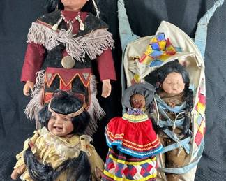 Native American Indian Vintage Dolls