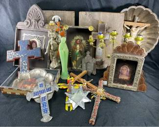C B Tatum Original Art, Religious, Folk Art Lot