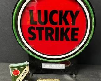 Vintage Lucky Strike Neon Sign and More