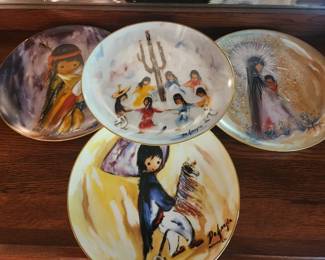 Vintage Ted DeGarazia plates