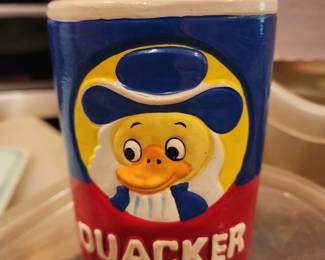 Vintage Quaker Oats piggy bank