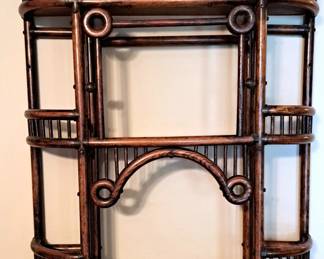 RARE BENT WOOD WALL SHELF ARTS & CRAFTS LOOK UP