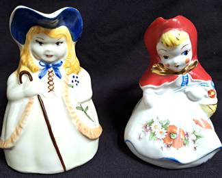 VINTAGE BO PEEP RED RIDING HOOD PITCHERS 1 SIGNED