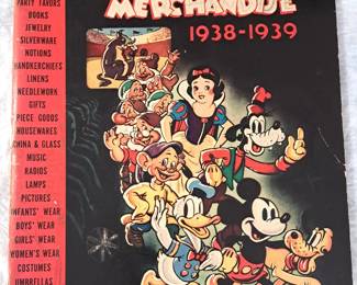 RARE WALT DISNEY 1938-1939 CHARACTER MERCHANDISE CATALOG