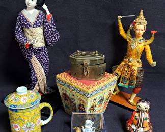 ASIAN INSPIRED DOLLS MUG MINIATURES