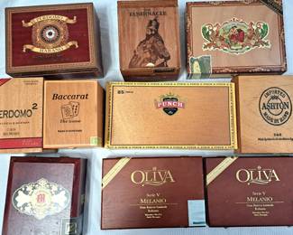 CIGAR BOXES LOT