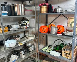 basement.  Metal shelves also for sale. bring help to load