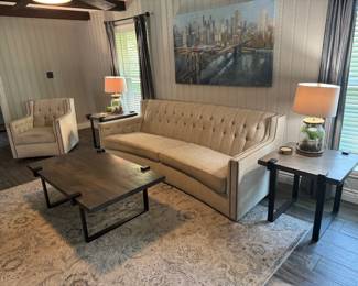 Bernhardt sofa and swivel chair