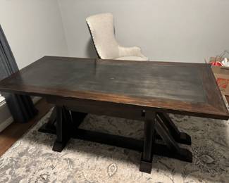 Hooker desk, chair, and matching file cabinet