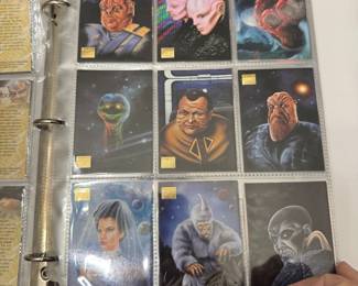 Binder full of Star Trex collectors Cards