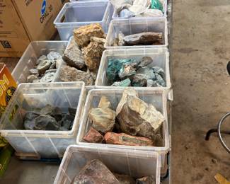 Mineral specimens and cabochon rough material- Former rockhound!! $5.00 per lb.