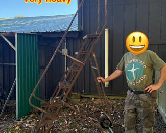 Heavy rolling ladder $300.00 - OBO!!