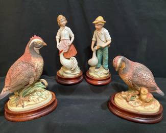 Quail, Goose and Rooster