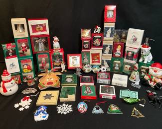 Christmas Ornaments in Boxes