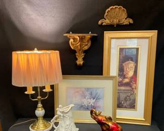 GoldToned Decor Lamp