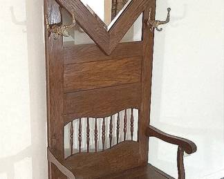 Antique Hall Tree