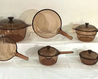 Corning Visions Amber Glass Cookware
