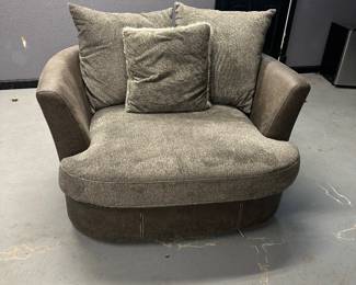 Large 2 seater swivel chair
