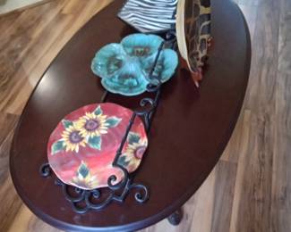 Coffee table and plates!