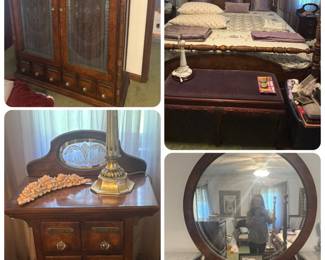STUNNING Pulaski Apothecary Style king bedroom furniture 