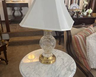 Several crystal lamps to choose from