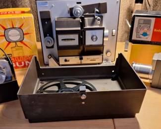 8mm Film Projector, Kodak Zoom 8 Movie Camera  Accessories