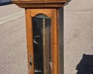  06 Emperor Grandfather Clock with Moon Phase Dial  Wood Case