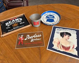 Beer Advertising Collection  Pabst Blue Ribbon, Coors, Miller, Beams  Peerless