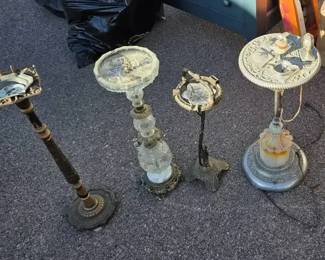 Ornate Floor Ashtray  Smoking Stand Collection