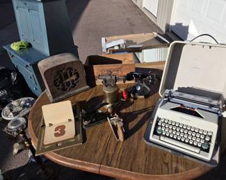 Office  Antique Collectibles  Olympia Typewriter, Rotary Phone  More