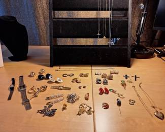 Jewelry Collection with Sterling Silver Cross Necklace  Watches
