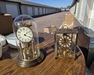 Anniversary Clocks  Glass Dome  Brass CarriageStyle Clock