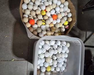 2 Bins of Golf Balls