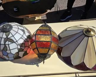 Stained Glass Lamp Shades  TiffanyStyle  Moroccan Hanging Pendant