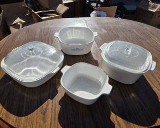 Corning Ware Blue Cornflower Casserole Dish Collection