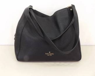 Kate Spade Black Leather Dumpling Shoulder Bag 