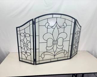 Led Glass Fireplace Guard (53.5" W x 34" H)