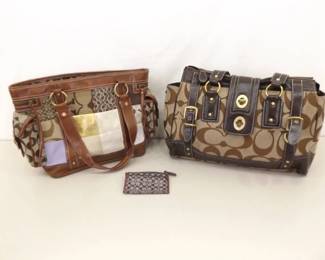 2 COACH Bags, and 1 COACH Wallet 