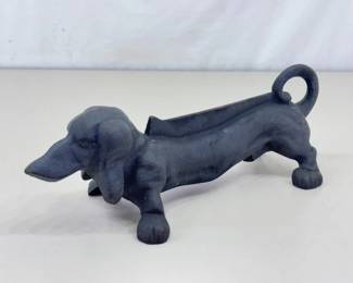 Vintage Cast Iron Dachshund Bootjack Cleaner