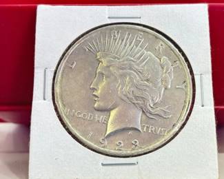 Vintage 1923 Silver Peace Dollar